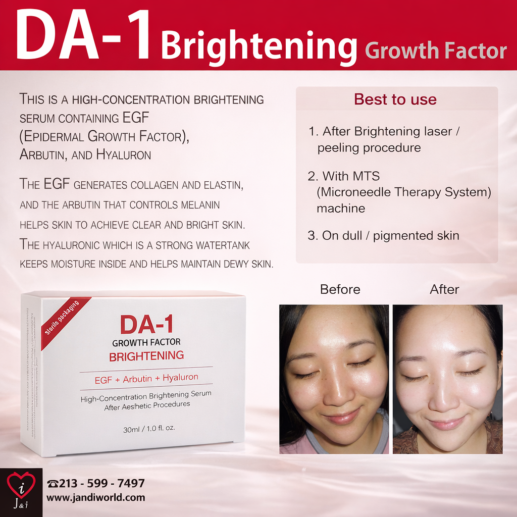 DA-1 Brightening before and after brochure